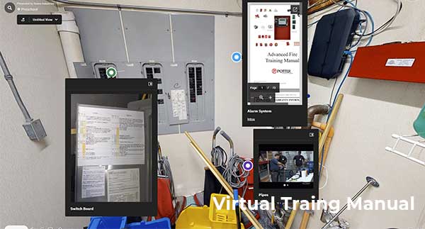 Matterport digital twin with interactive tags for facilities management and virtual training