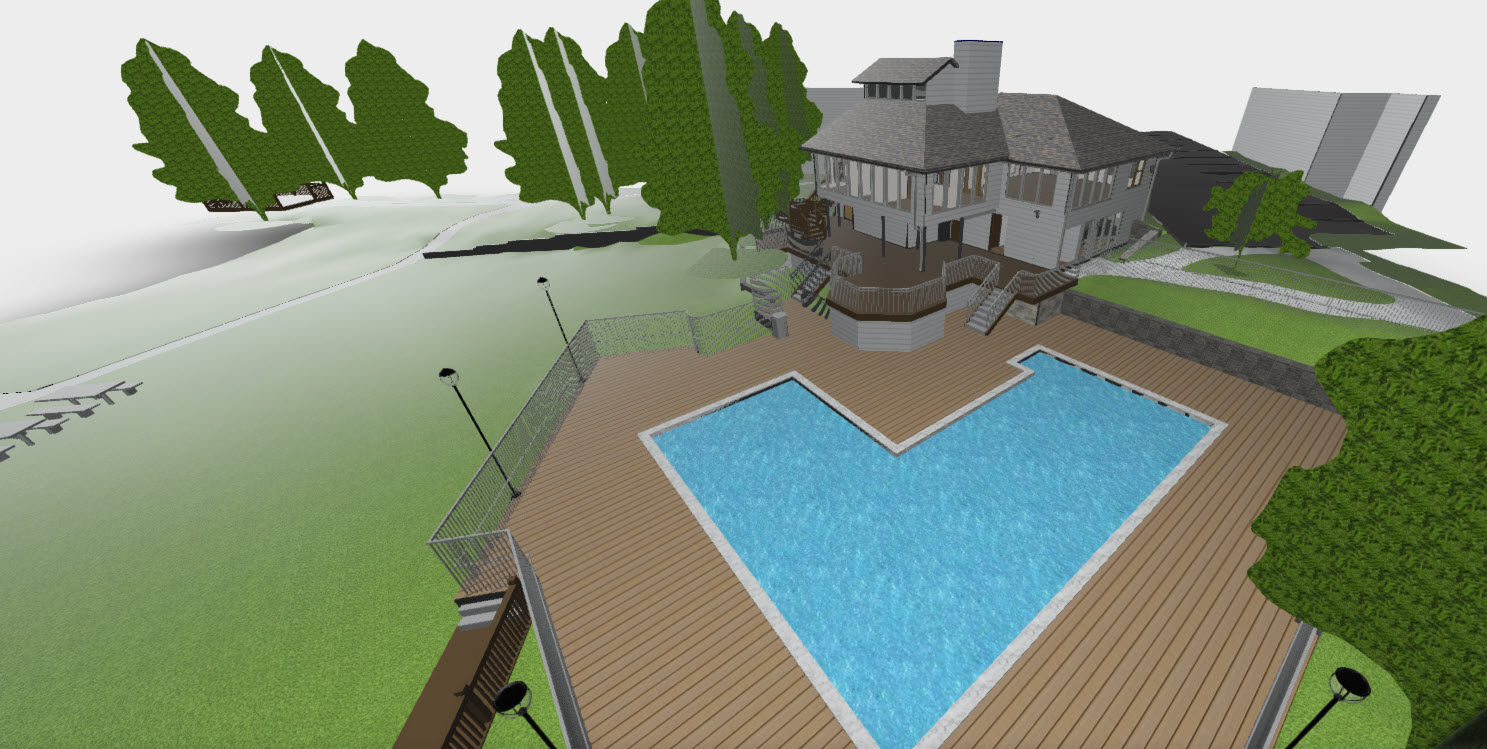 SketchUp 3D model derived from SCENA as-built point cloud data