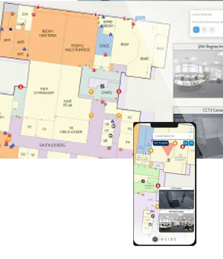 NG911 integration showing indoor mapping for dispatch centers