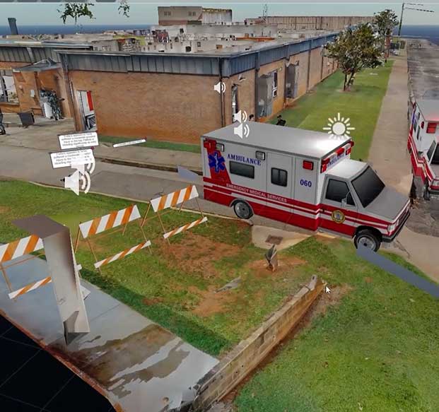 RSET training simulation powered by SecureTwin 3D building data